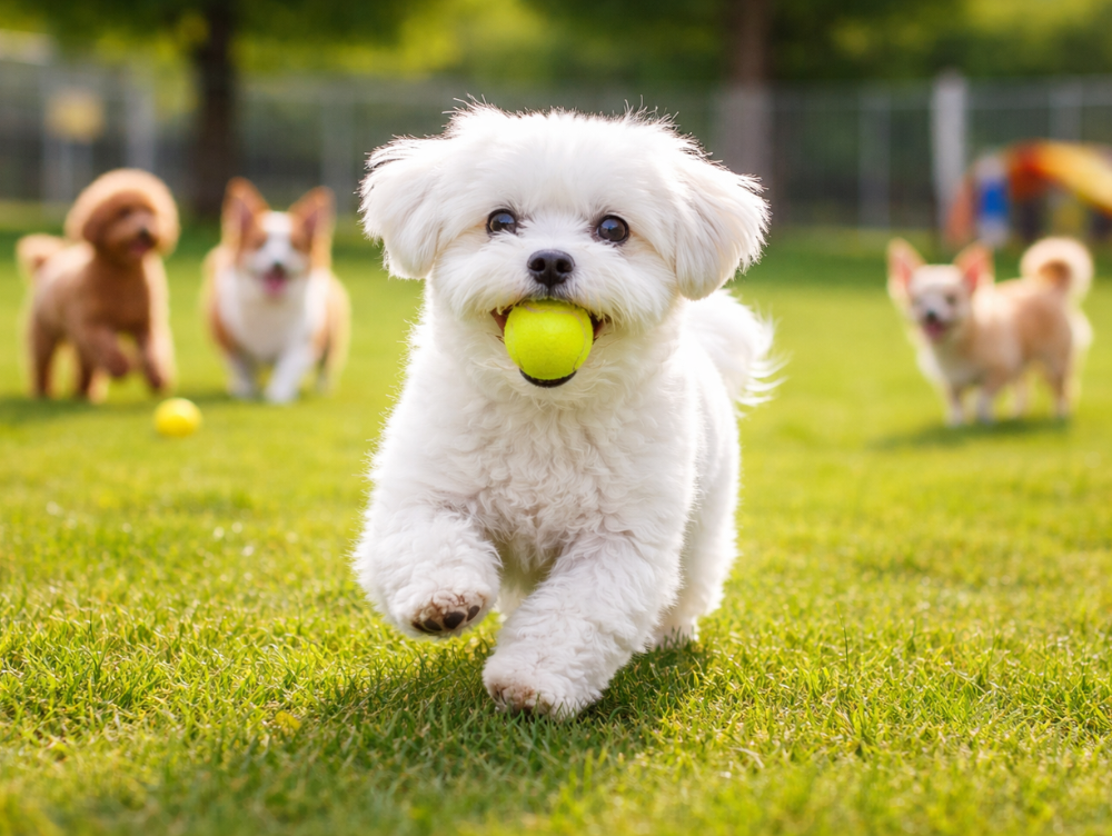 毛づやが良く、表情がイキイキした小型犬