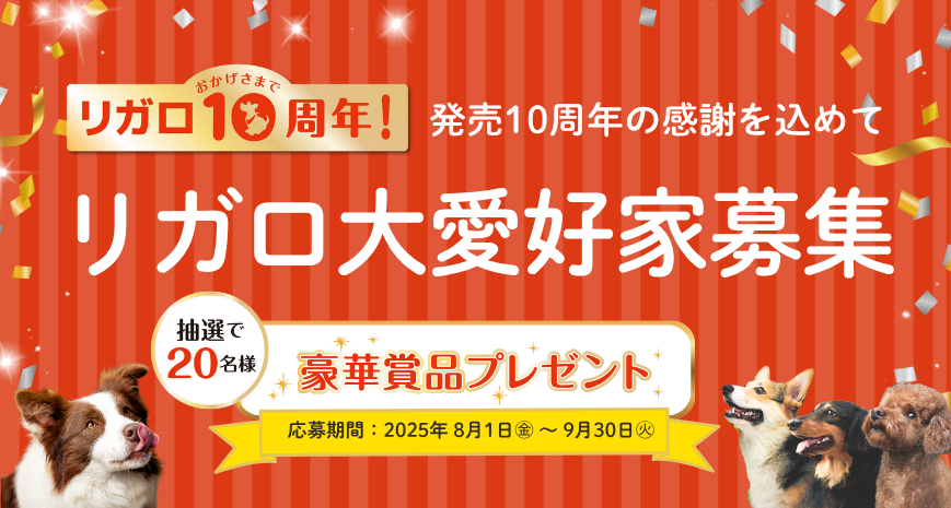 リガロ10年キャンペーンバナー